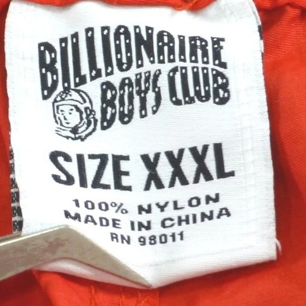 Billionaire Boys Club Mens Red Arch Logo Nylon Swim Shorts XXXL *ISSUES*